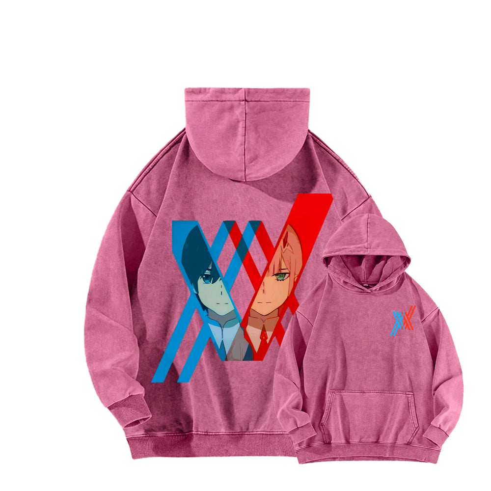 Darling in the Franxx Unisex Washed Hoodie 2602013437