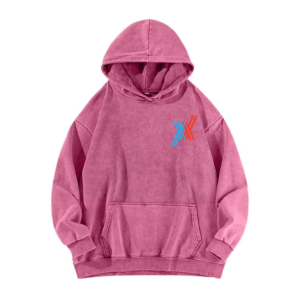 Darling in the Franxx Unisex Washed Hoodie 2602013437