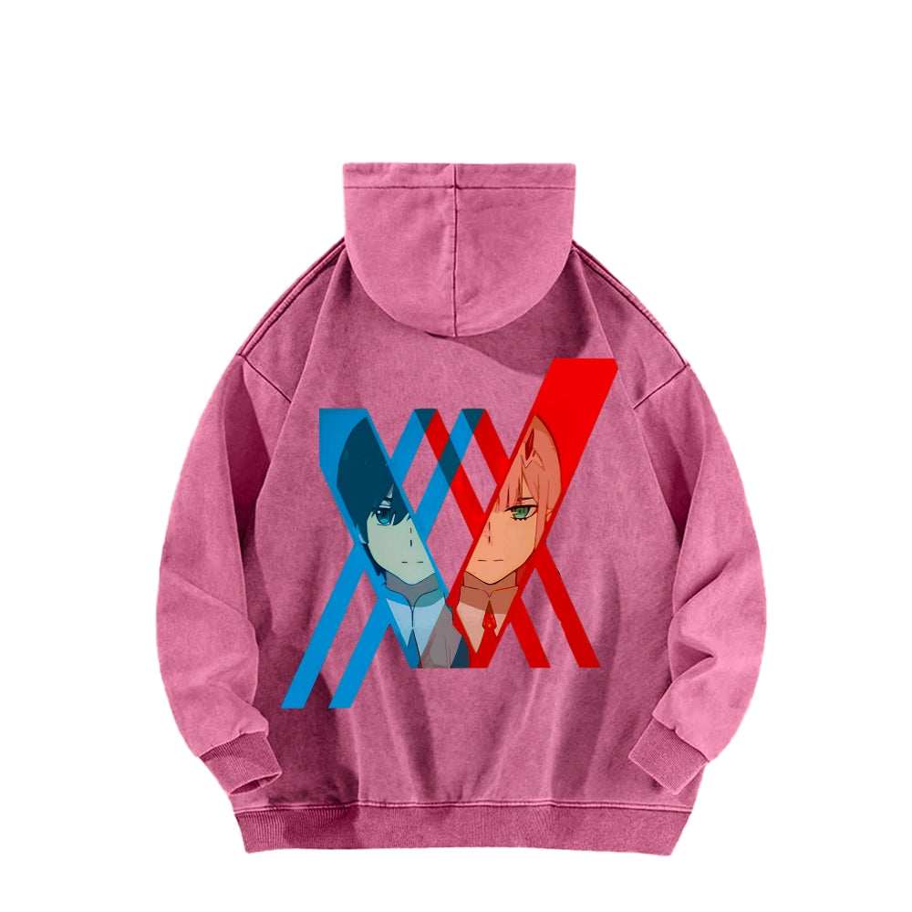 Darling in the Franxx Unisex Washed Hoodie 2602013437
