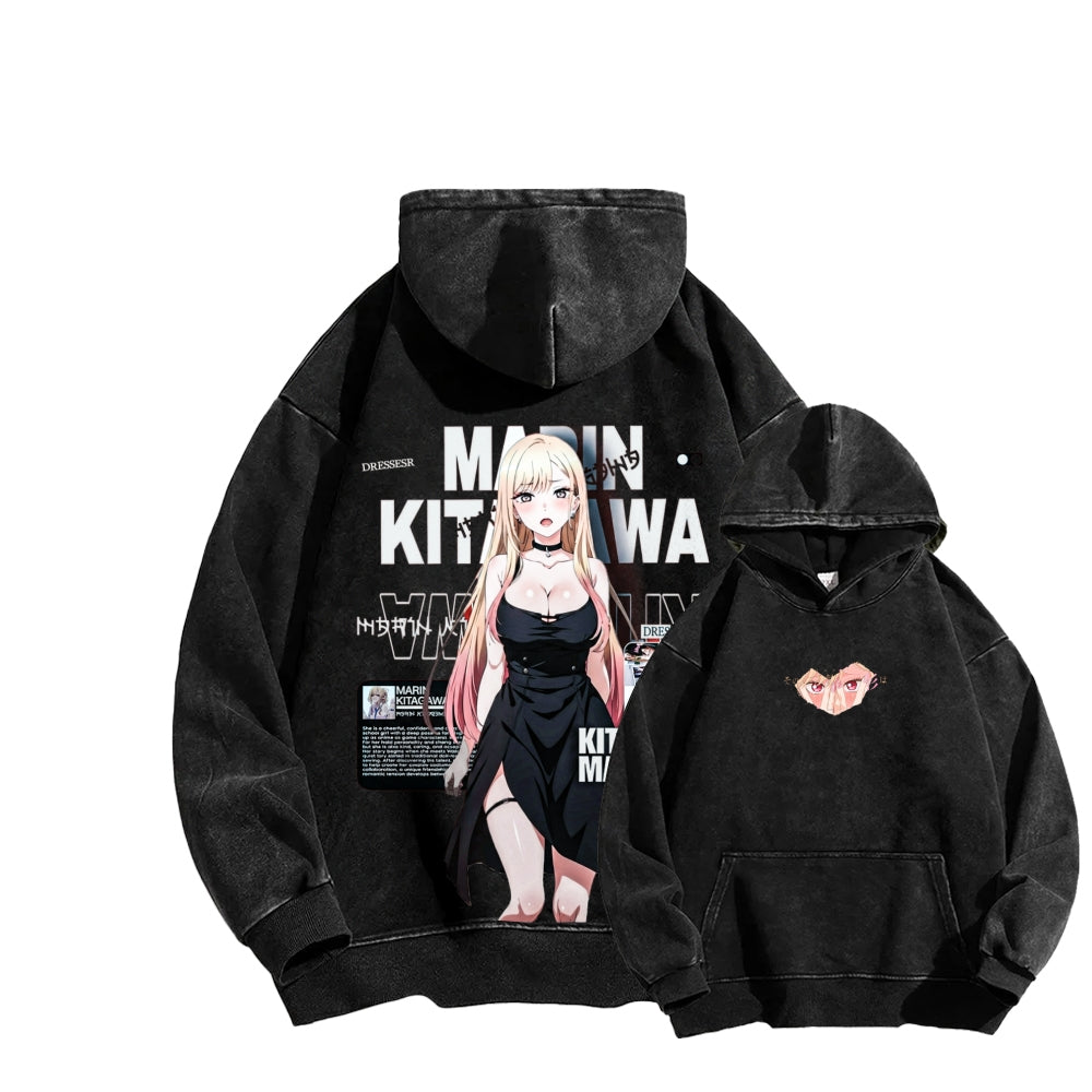 My Dress-Up Darling Marin Kitagawa Unisex Washed Hoodie 2602014215