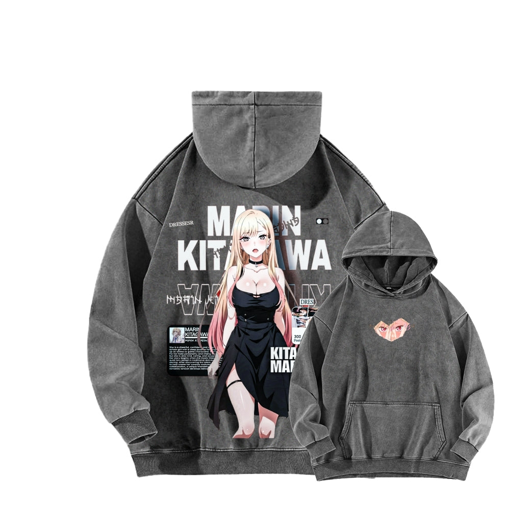 My Dress-Up Darling Marin Kitagawa Unisex Washed Hoodie 2602014215