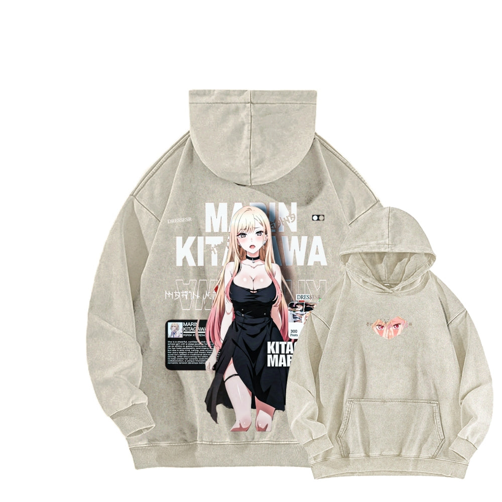 My Dress-Up Darling Marin Kitagawa Unisex Washed Hoodie 2602014215