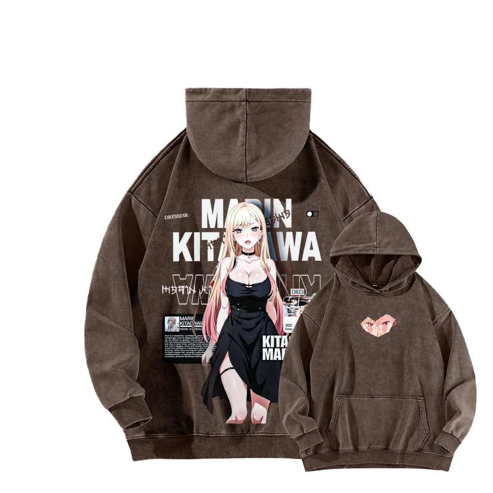 My Dress-Up Darling Marin Kitagawa Unisex Washed Hoodie 2602014215