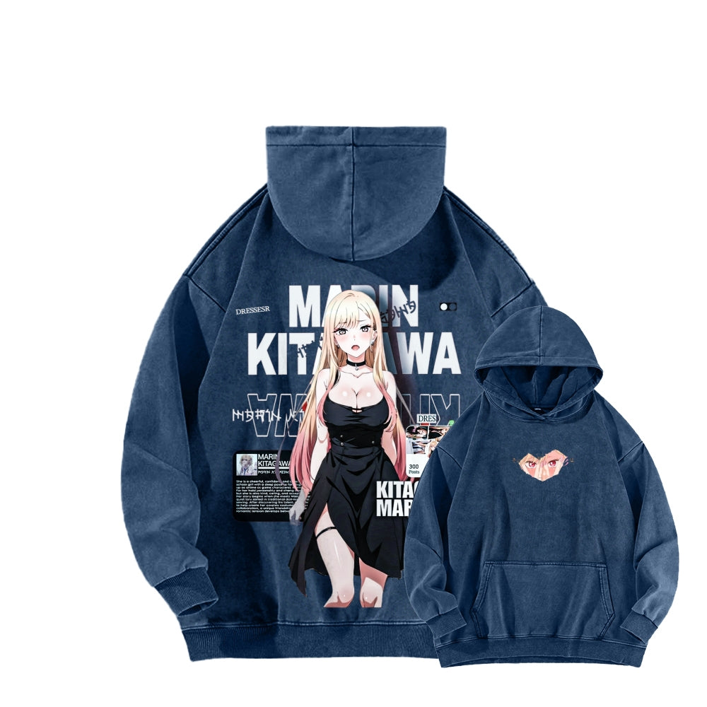 My Dress-Up Darling Marin Kitagawa Unisex Washed Hoodie 2602014215