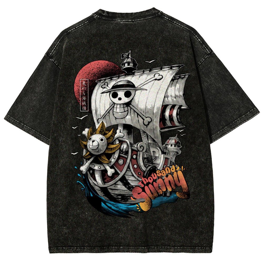 One Piece Unisex Fit Washed T-Shirt 2603000489