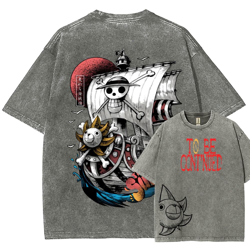 One Piece Unisex Fit Washed T-Shirt 2603000489