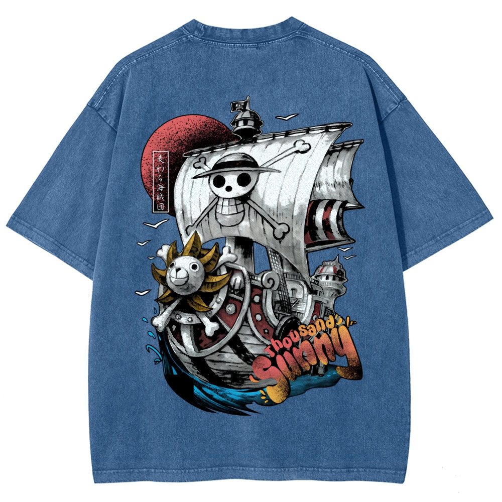One Piece Unisex Fit Washed T-Shirt 2603000489