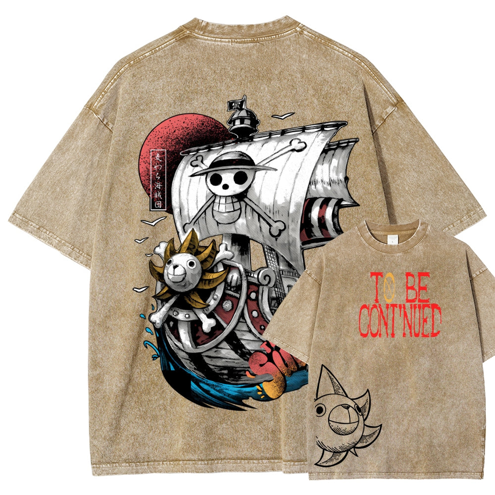 One Piece Unisex Fit Washed T-Shirt 2603000489