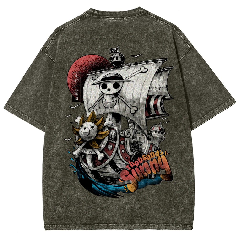 One Piece Unisex Fit Washed T-Shirt 2603000489