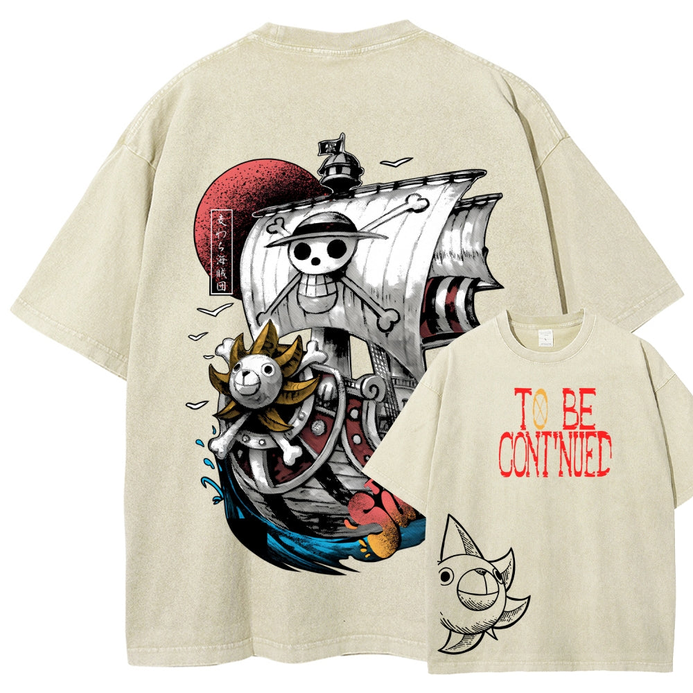 One Piece Unisex Fit Washed T-Shirt 2603000489