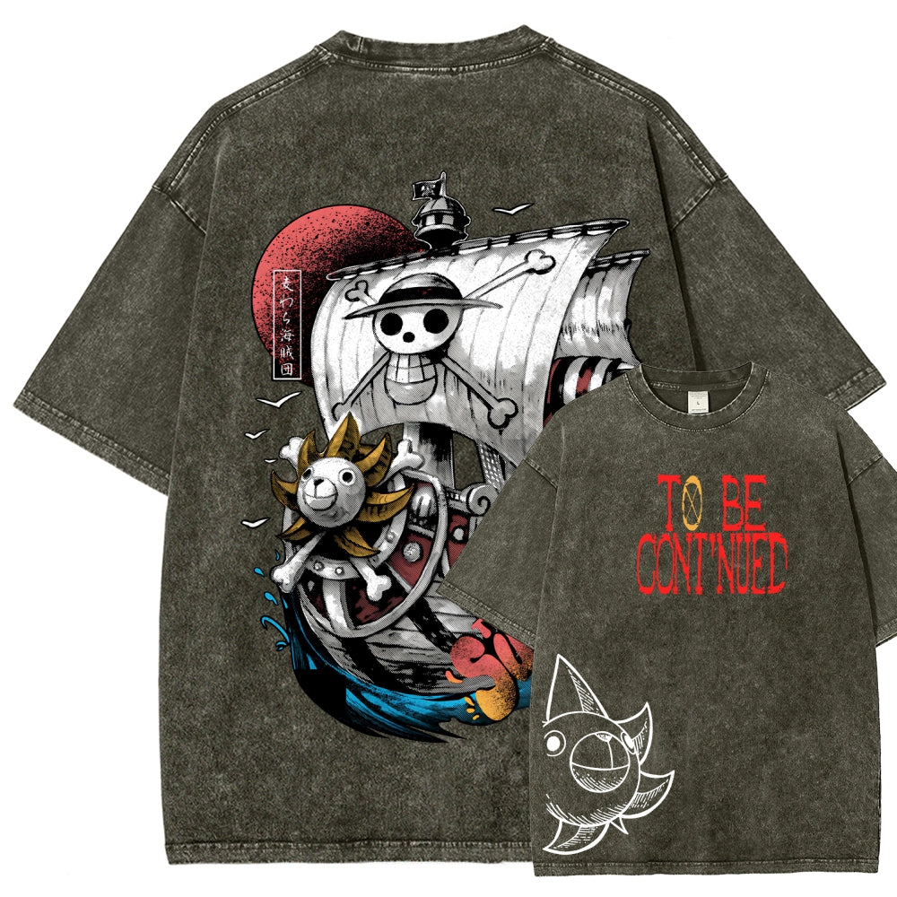 One Piece Unisex Fit Washed T-Shirt 2603000489