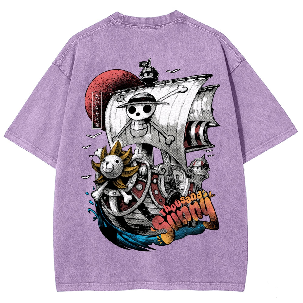 One Piece Unisex Fit Washed T-Shirt 2603000489