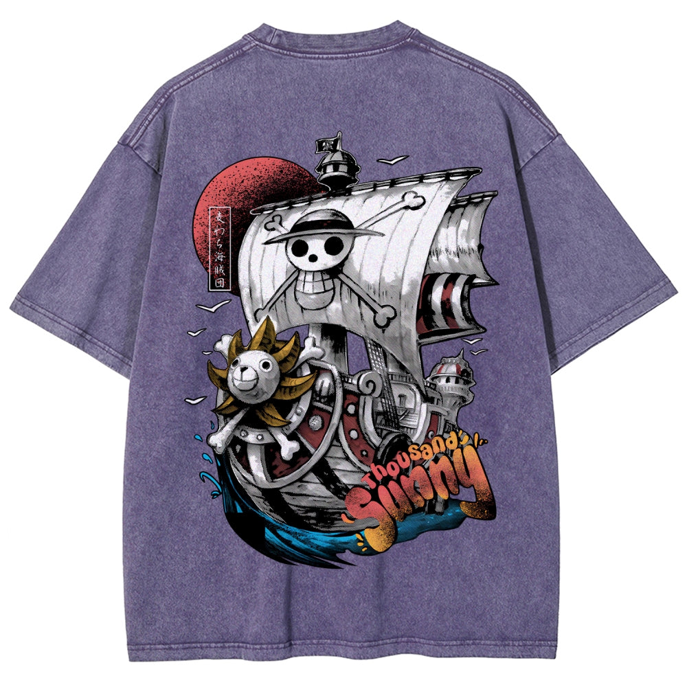 One Piece Unisex Fit Washed T-Shirt 2603000489