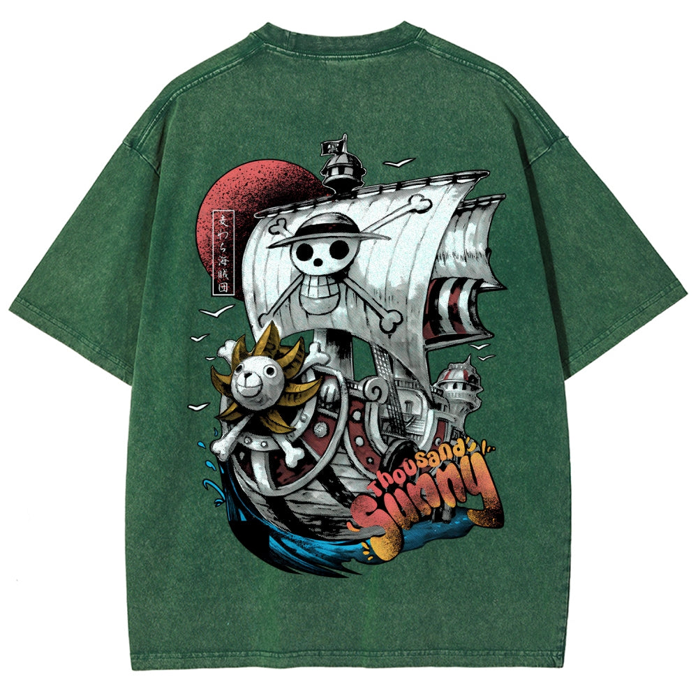 One Piece Unisex Fit Washed T-Shirt 2603000489