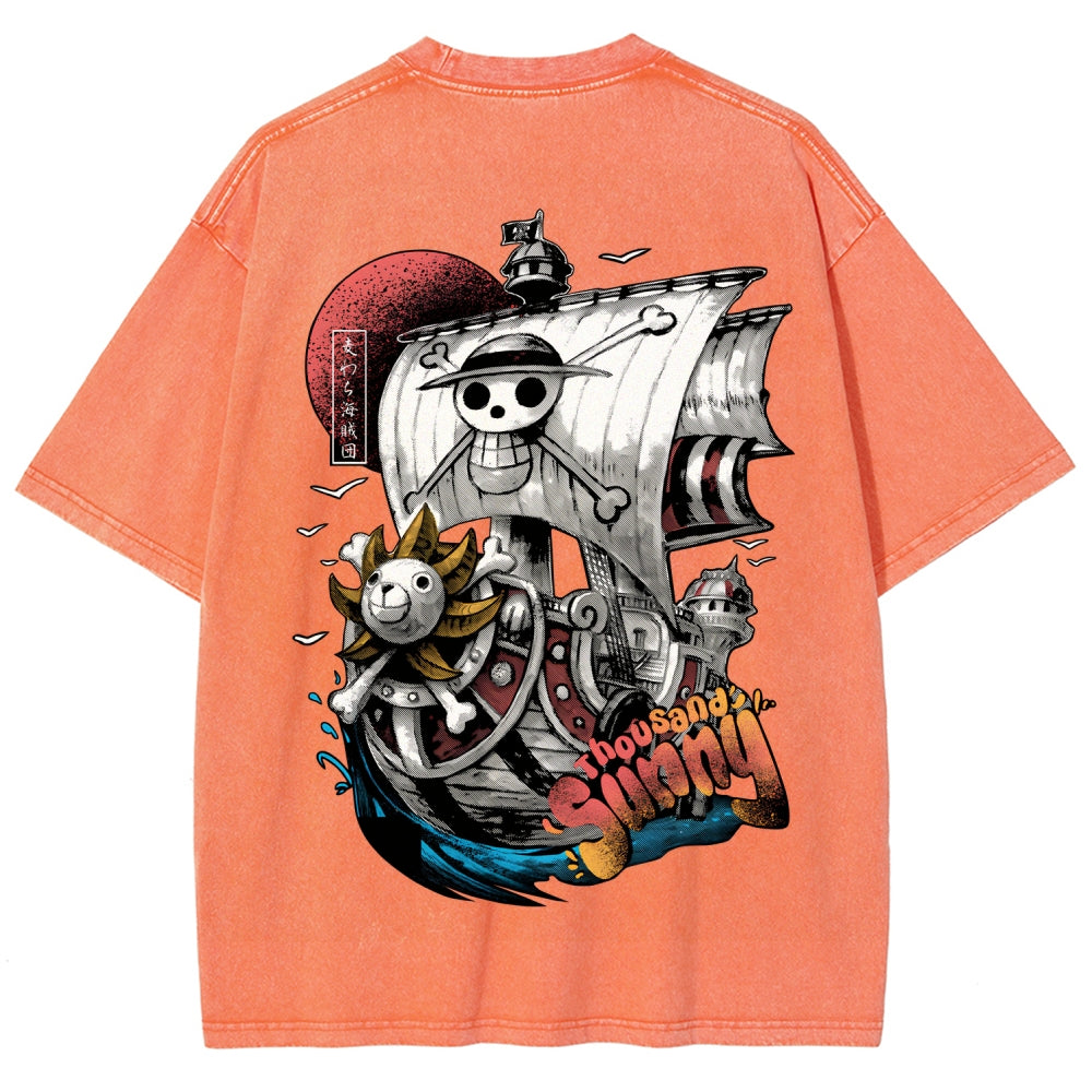 One Piece Unisex Fit Washed T-Shirt 2603000489
