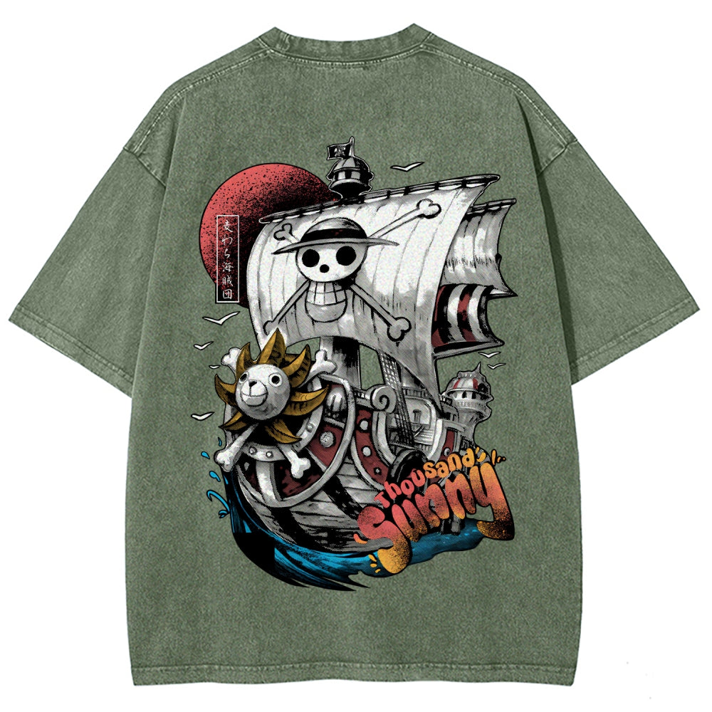 One Piece Unisex Fit Washed T-Shirt 2603000489