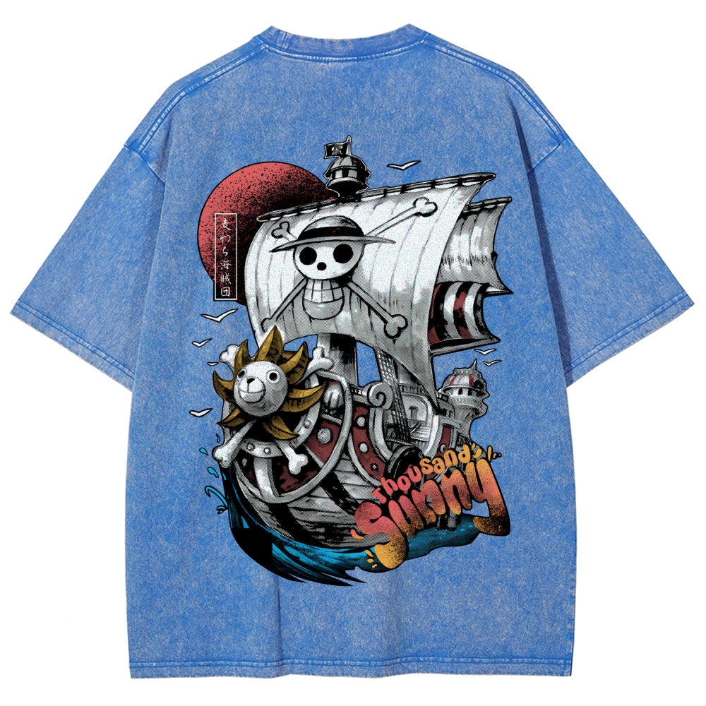 One Piece Unisex Fit Washed T-Shirt 2603000489
