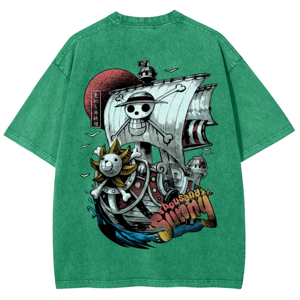One Piece Unisex Fit Washed T-Shirt 2603000489