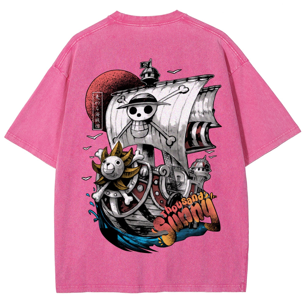 One Piece Unisex Fit Washed T-Shirt 2603000489