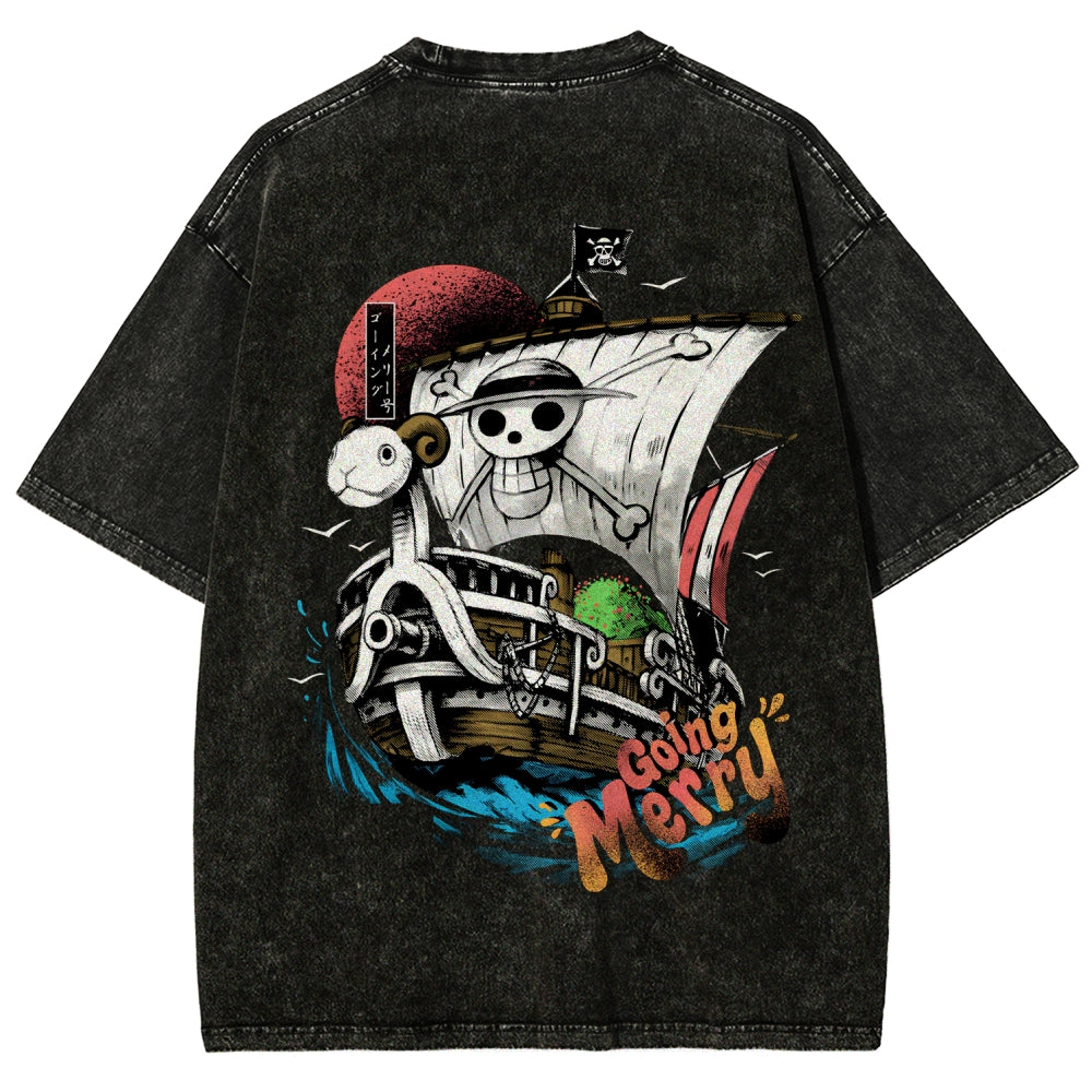 One Piece Unisex Fit Washed T-Shirt 2603000504
