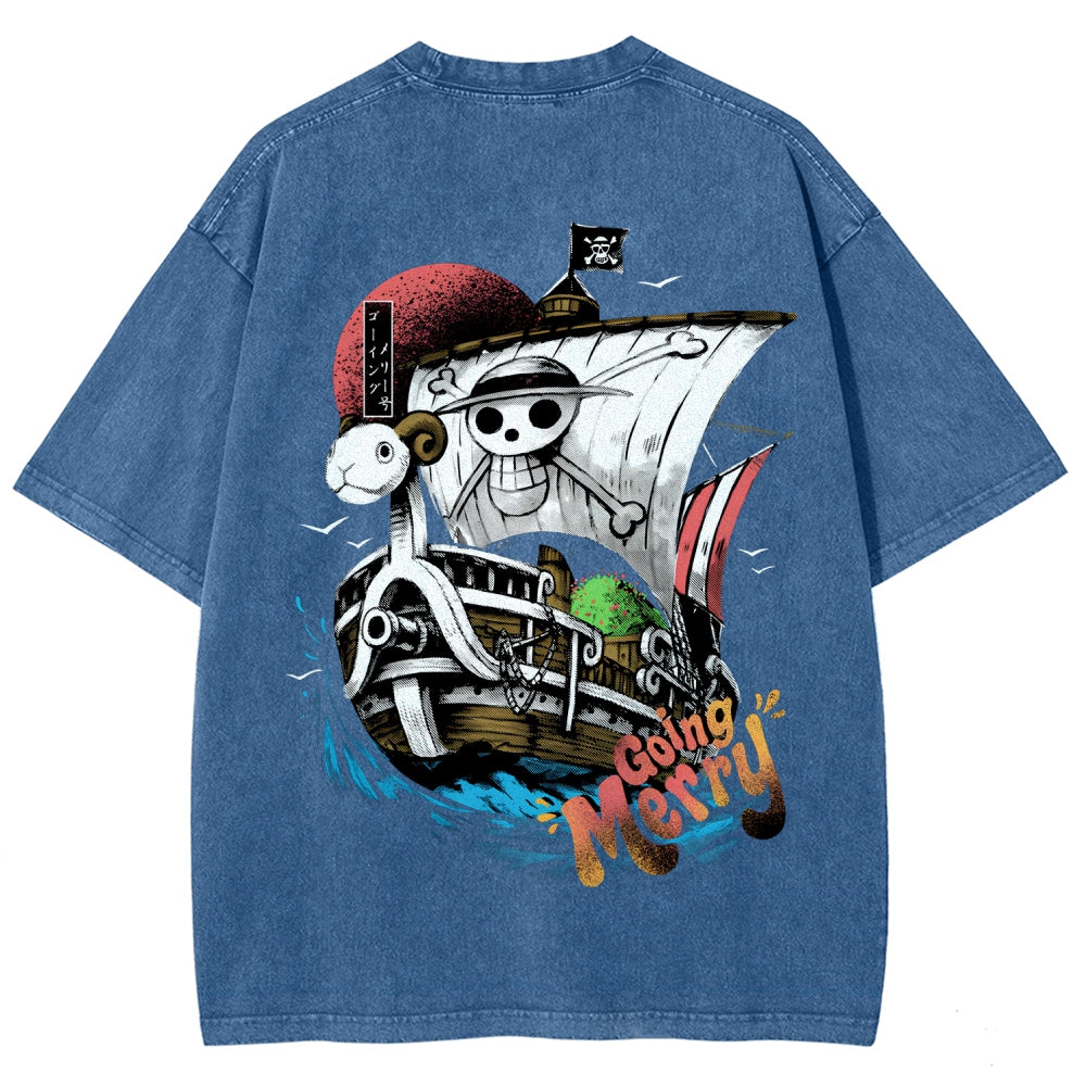 One Piece Unisex Fit Washed T-Shirt 2603000504