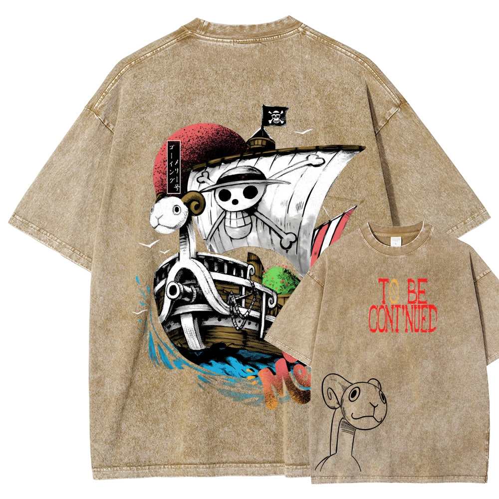 One Piece Unisex Fit Washed T-Shirt 2603000504