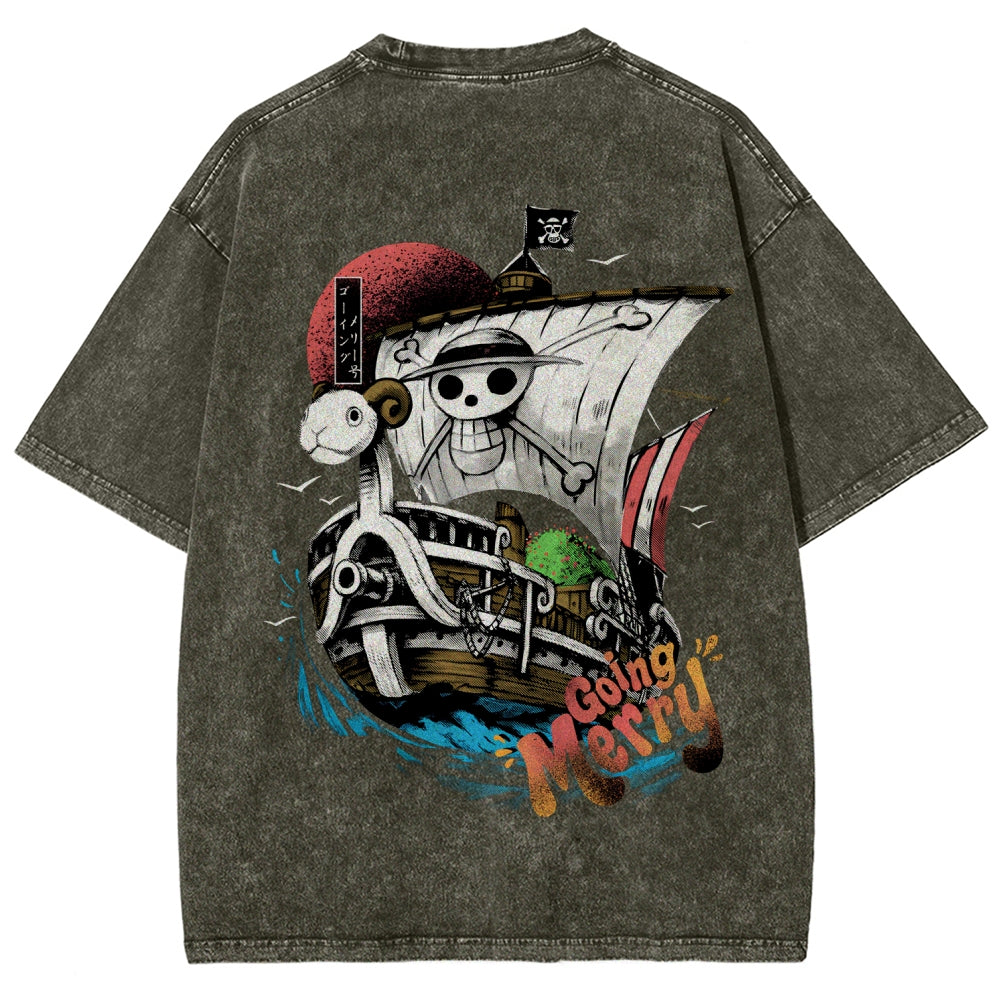 One Piece Unisex Fit Washed T-Shirt 2603000504