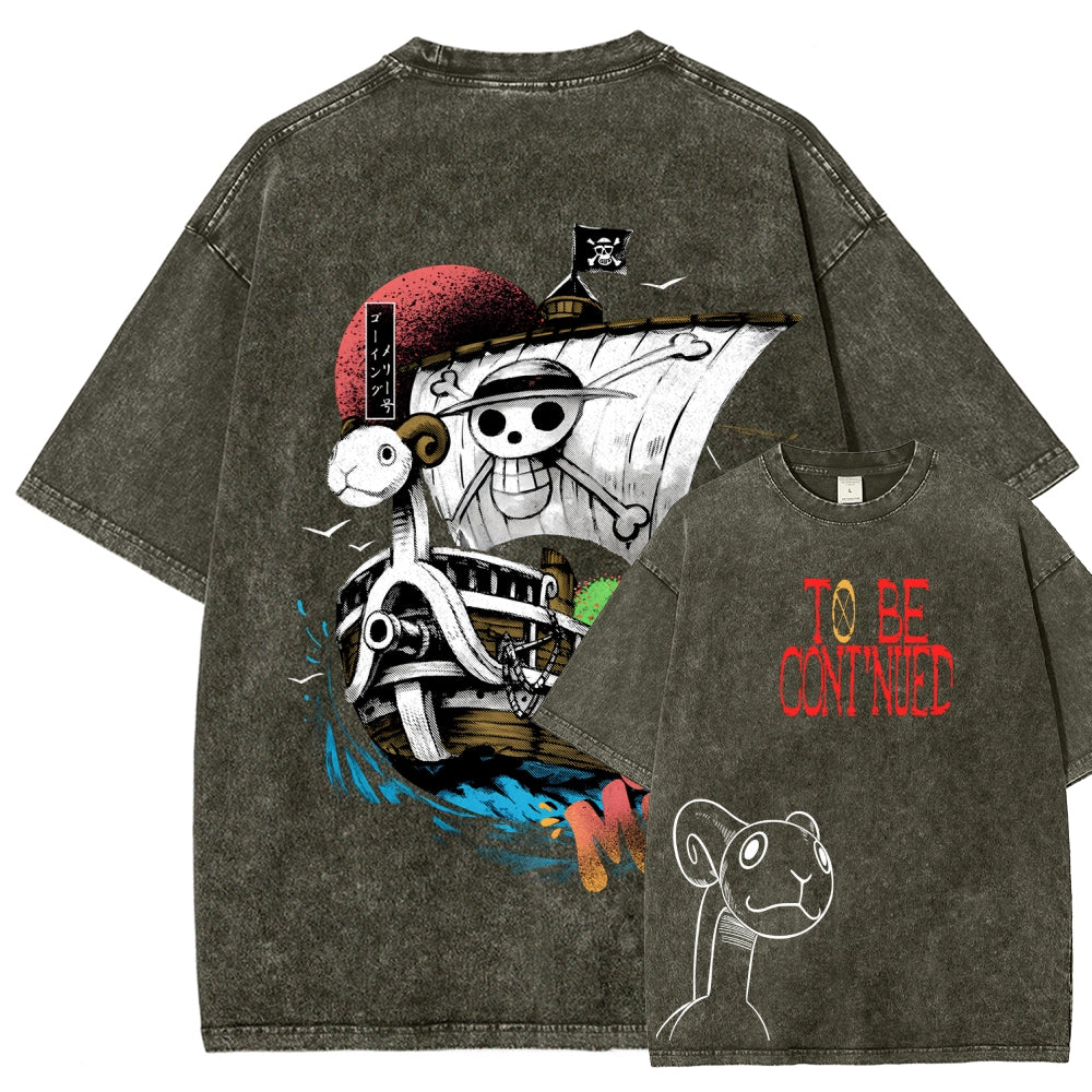 One Piece Unisex Fit Washed T-Shirt 2603000504