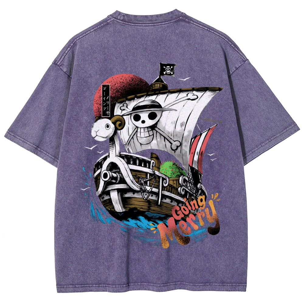 One Piece Unisex Fit Washed T-Shirt 2603000504