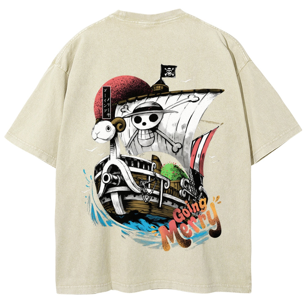 One Piece Unisex Fit Washed T-Shirt 2603000504
