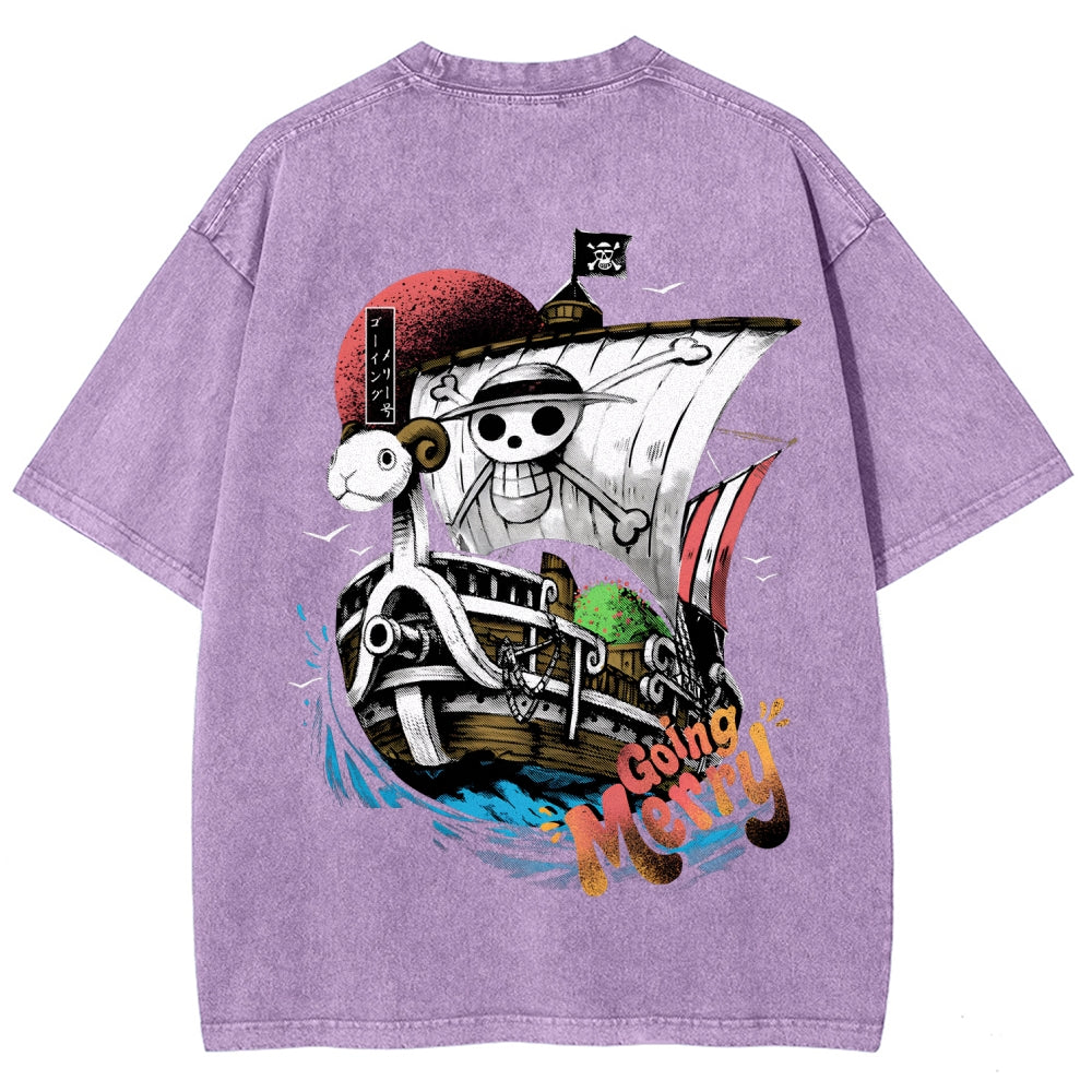 One Piece Unisex Fit Washed T-Shirt 2603000504