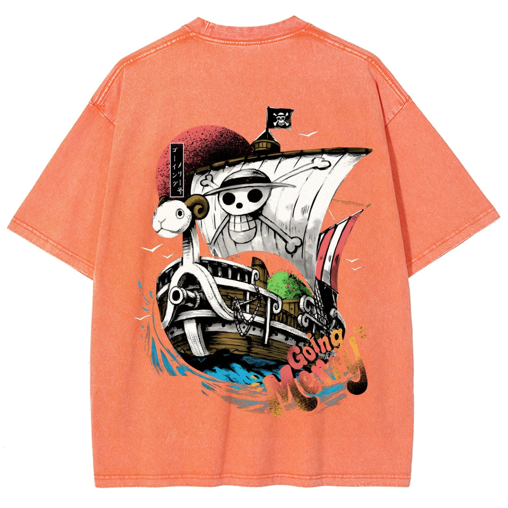 One Piece Unisex Fit Washed T-Shirt 2603000504
