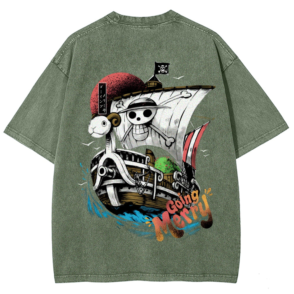 One Piece Unisex Fit Washed T-Shirt 2603000504