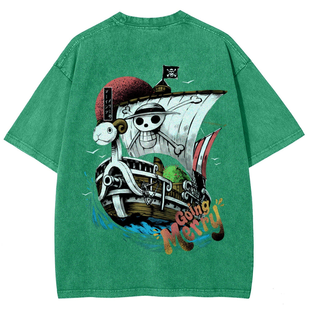 One Piece Unisex Fit Washed T-Shirt 2603000504