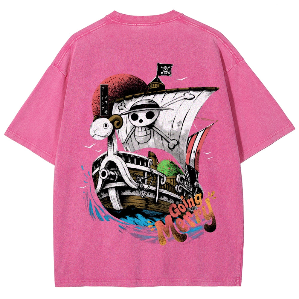 One Piece Unisex Fit Washed T-Shirt 2603000504