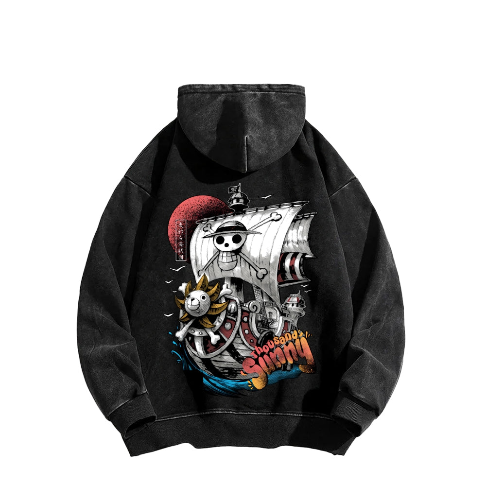 One Piece Unisex Washed Hoodie 2603000525