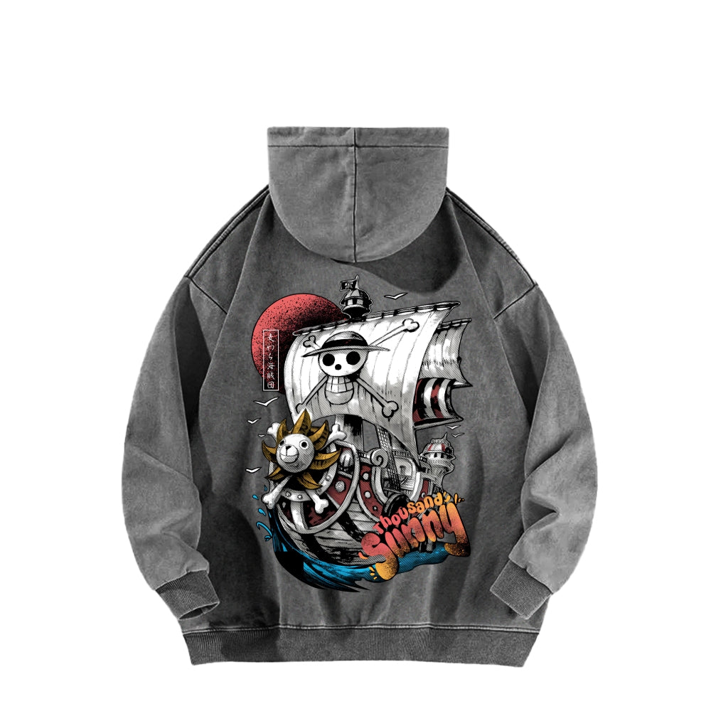 One Piece Unisex Washed Hoodie 2603000525