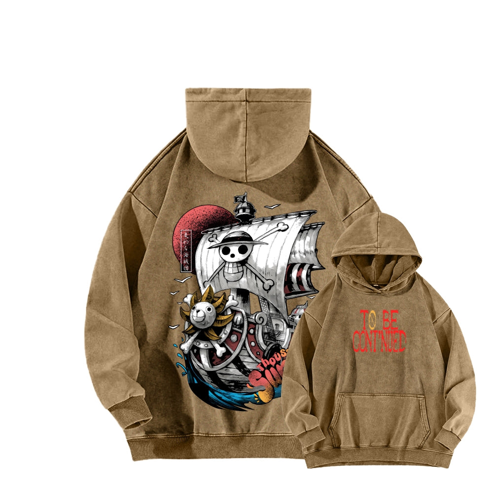 One Piece Unisex Washed Hoodie 2603000525
