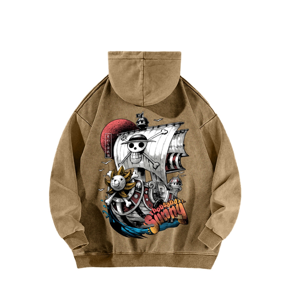 One Piece Unisex Washed Hoodie 2603000525