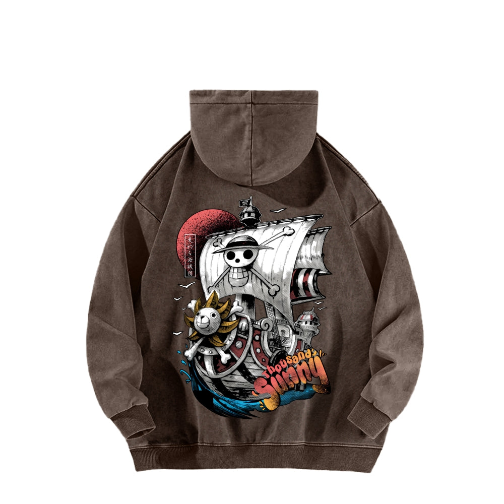 One Piece Unisex Washed Hoodie 2603000525