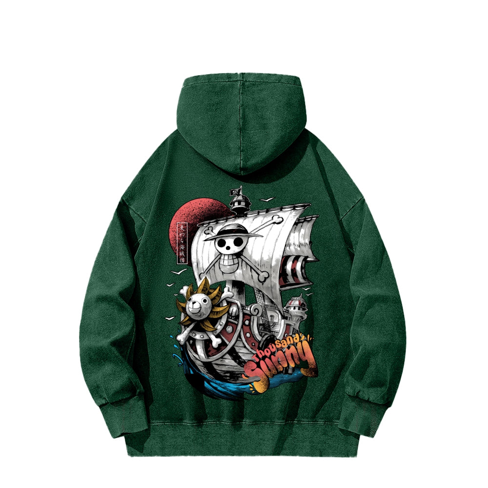 One Piece Unisex Washed Hoodie 2603000525