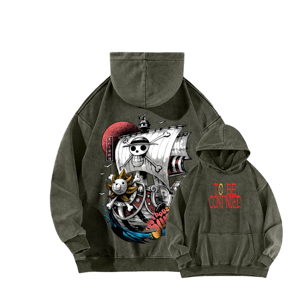 One Piece Unisex Washed Hoodie 2603000525