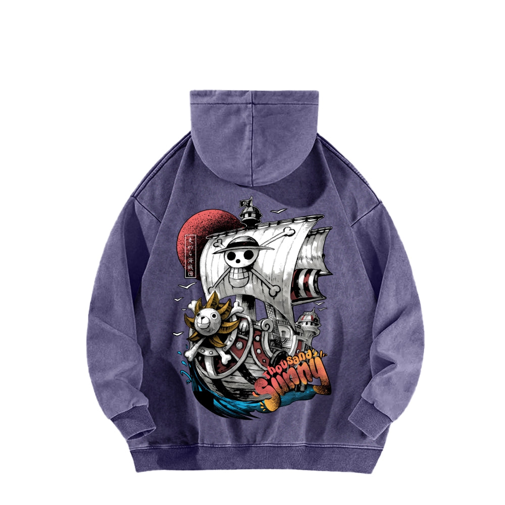 One Piece Unisex Washed Hoodie 2603000525