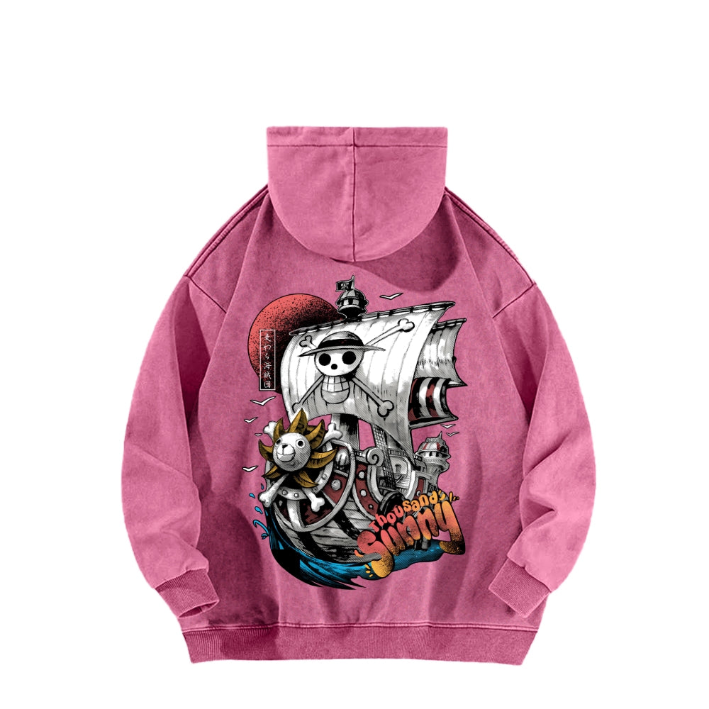 One Piece Unisex Washed Hoodie 2603000525