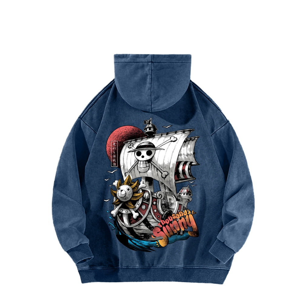 One Piece Unisex Washed Hoodie 2603000525