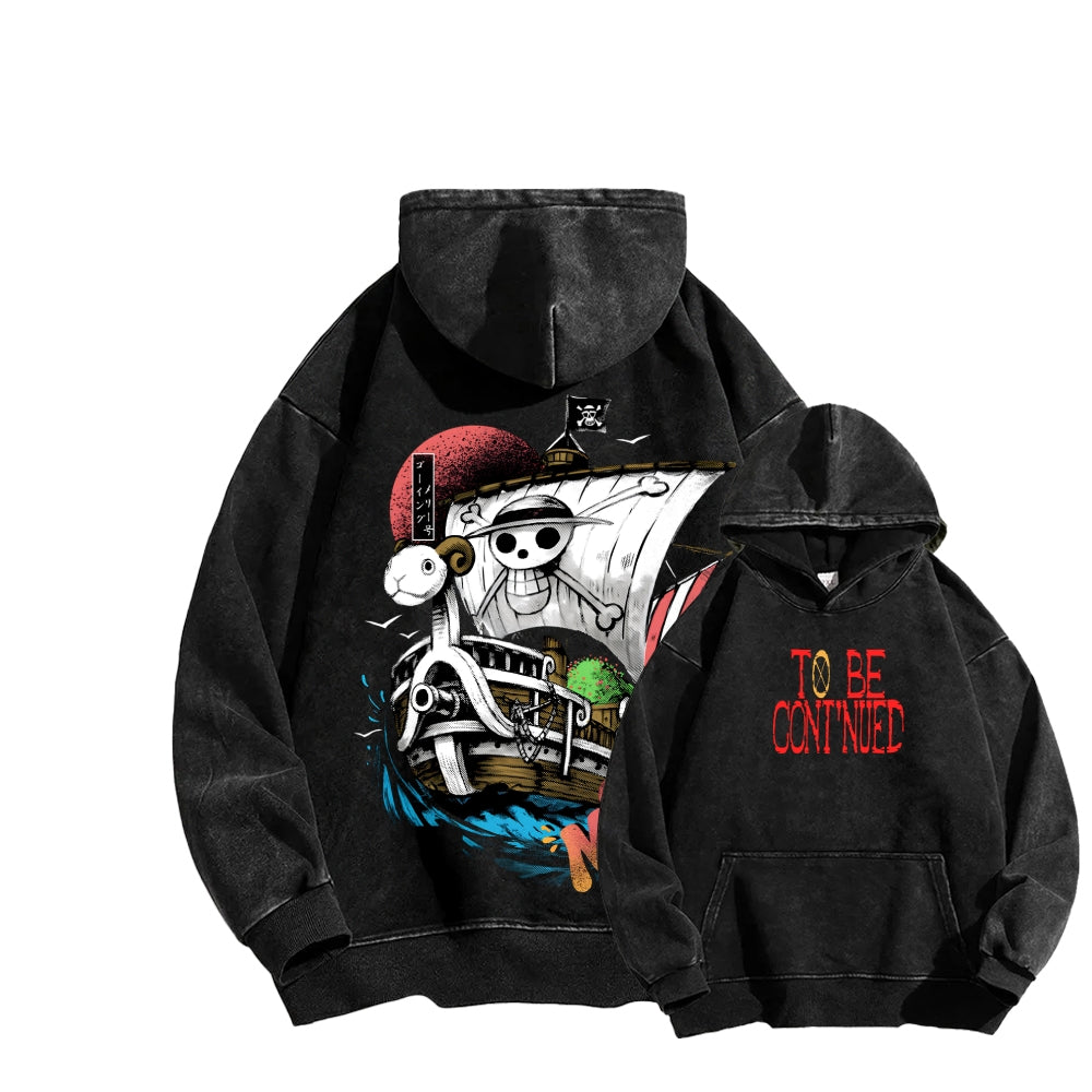 One Piece Unisex Washed Hoodie 2603000528