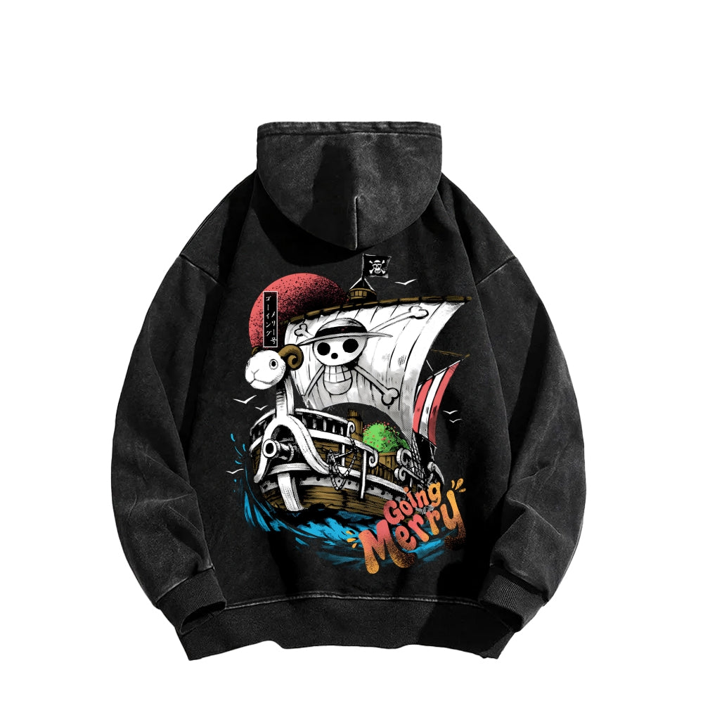 One Piece Unisex Washed Hoodie 2603000528