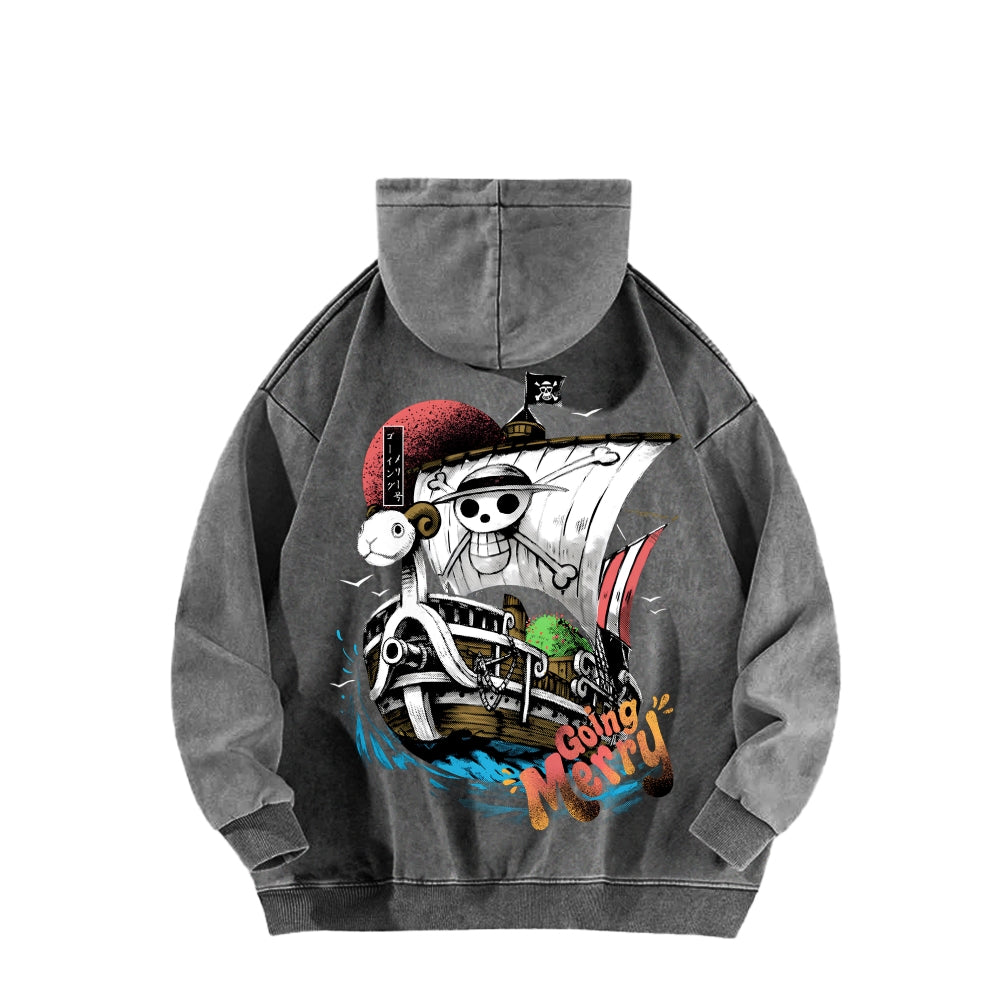 One Piece Unisex Washed Hoodie 2603000528
