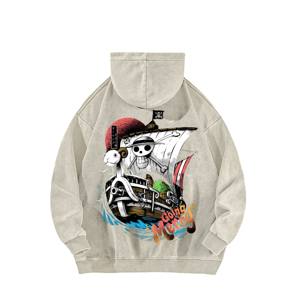 One Piece Unisex Washed Hoodie 2603000528