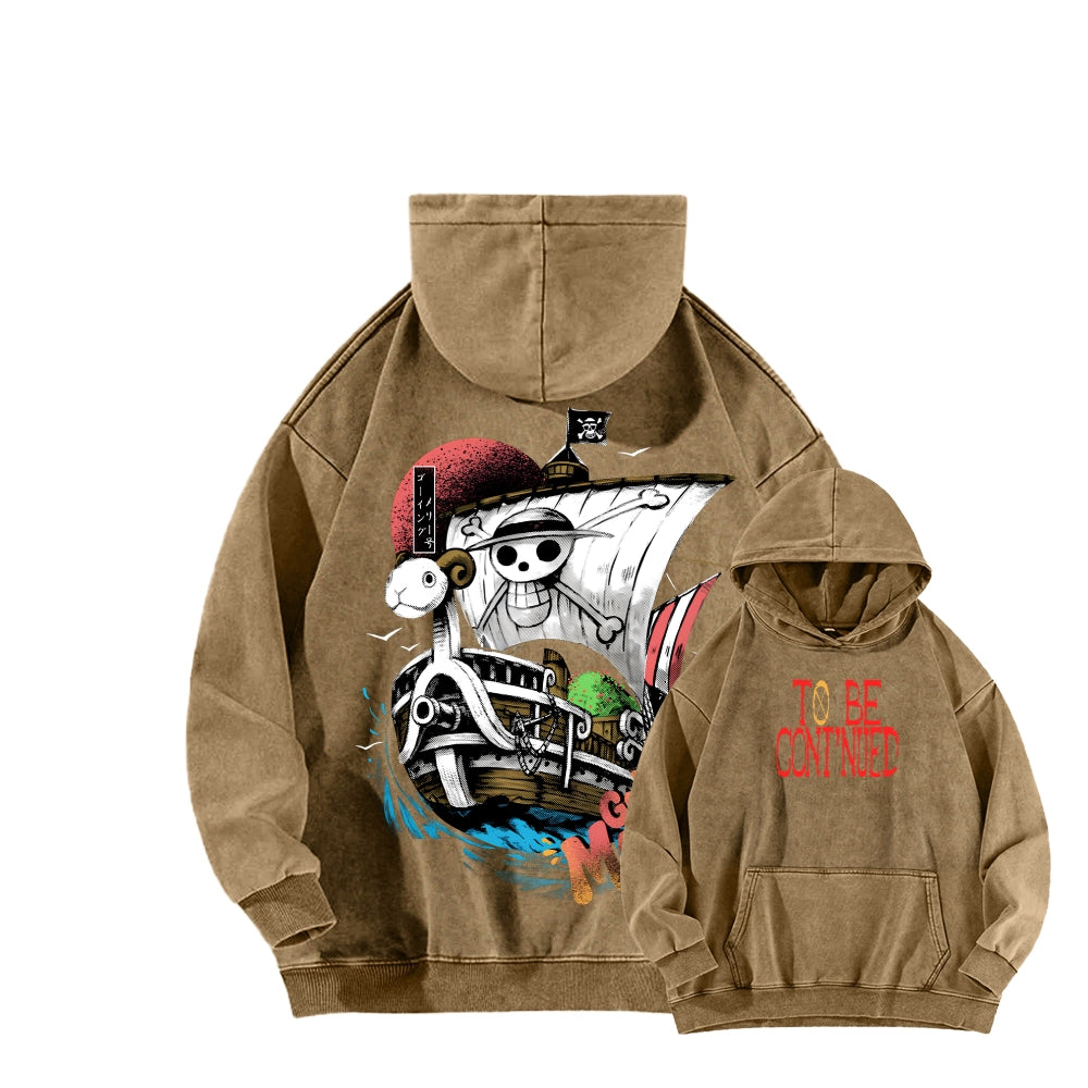 One Piece Unisex Washed Hoodie 2603000528